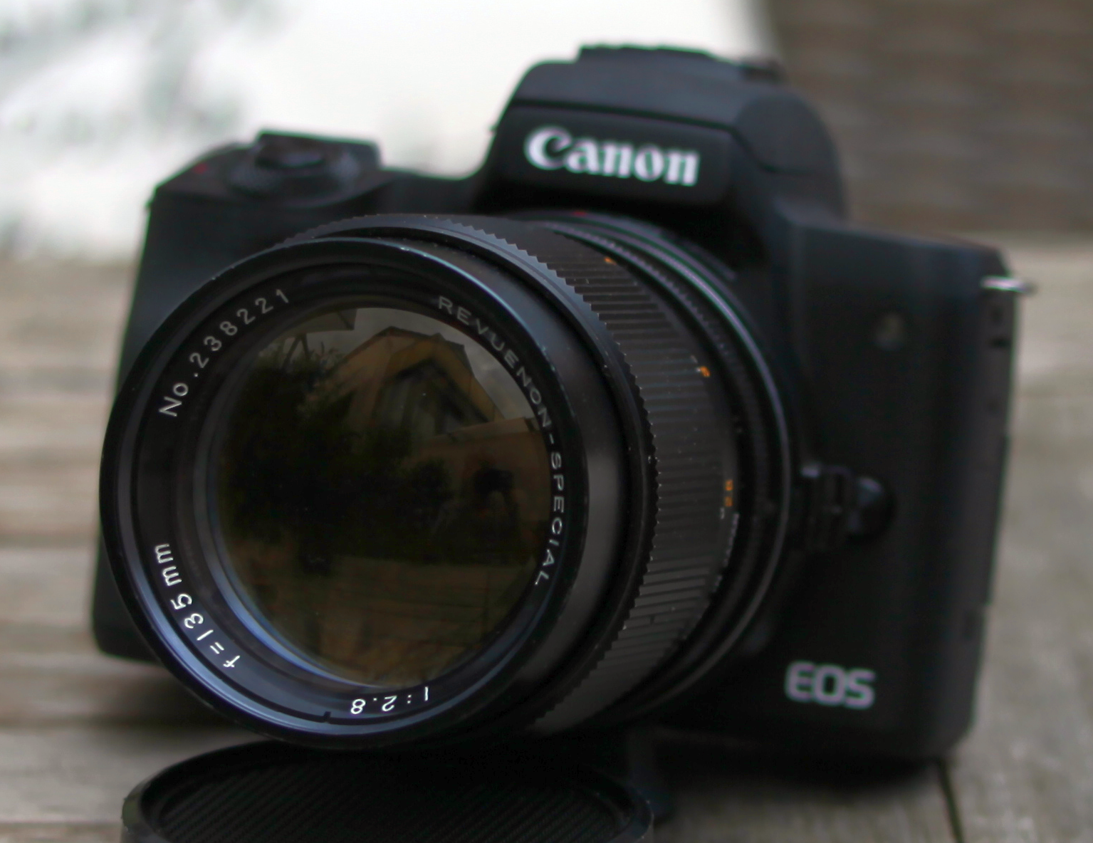 EOS M50 mit VLITROX Speed Booster